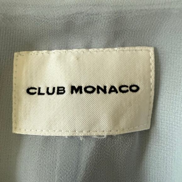 Club Monaco Salyie 100% Silk Draped Vest Women’s Medium Ash Blue - Picture 8 of 8